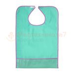 Нагрудник многоразовый с карманом BESIDE зеленый, ПВХ, 45x65 см