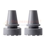 Широкий наконечник для тростей и костылей 19 мм, серый