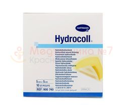 Гидроколлоидная повязка Hydrocoll самофиксирующаяся 5х5 см, 1 шт