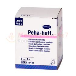 Бинт PEHA-HAFT 4 м*6 см фиксирующий эластичный нестерильный, без латекса, белый 932442