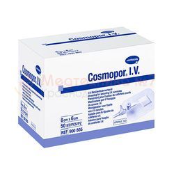 COSMOPOR I.V. Cамоклеящиеся повязки для фиксации катетеров и канюль 8х6 см