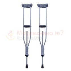 Костыли подмышечные с мягкими чехлами на подмышечниках и ручках