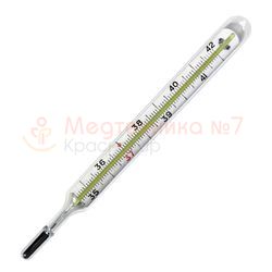 Ртутный градусник в пластиковом футляре ТМР