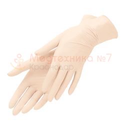 Смотровые латексные перчатки Benovy Latex размер L