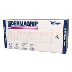 Перчатки медицинские DERMAGRIP HIGH RISK смотровые размер L