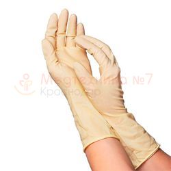 Перчатки Dermagrip Extra смотровые латексные неопудренные