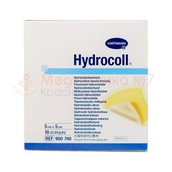 Гидроколлоидная повязка Hydrocoll самофиксирующаяся 5х5 см, 1 шт
