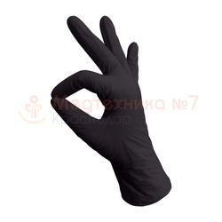 Перчатки нитриловые RUKIS Light, черные, 50 пар L