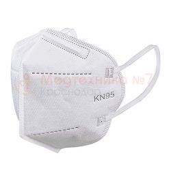 Защитная маска KN95 FFP2, без клапана выдоха, белая
