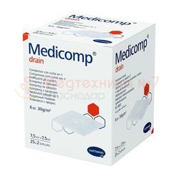 Нетканые салфетки Medicomp Drain 7,5x7,5 см, 421533