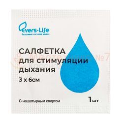 Салфетка для стимуляции дыхания с нашатырем ЭВТЕКС