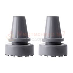 Широкий наконечник для тростей и костылей 19 мм, серый