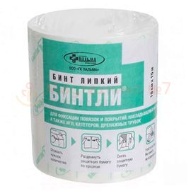 Бинт липкий Бинтли-Т в рулоне 10см х 15м