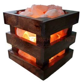 Гималайская солевая лампа Wonder Life WOOD SLL-12070-W1