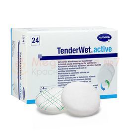 TENDERWET 24 Active - Повязки актив. раствором Рингера, круглые 4 см