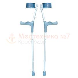 Костыли с опорой под локоть, двойной регулировкой длины и анатомической ручкой BFC A