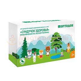 Массажные коврики ОРТО, набор-игра «Сундучок здоровья. Приключения на лесной полянке»