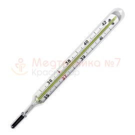 Ртутный градусник в пластиковом футляре ТМР