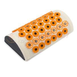 Тибетский аппликатор валик для шеи желтый