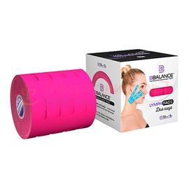 Кинезио тейп BBTape LYMPH FACE 7,5см х 5м розовый