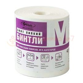 Липкий бинт Бинтли-М 10 см х 10 м, мягкий