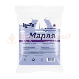 Марля нестерильная Вариант, отрез 10 м