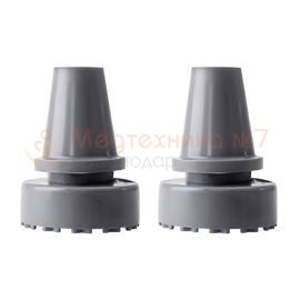 Широкий наконечник для тростей и костылей 19 мм, серый