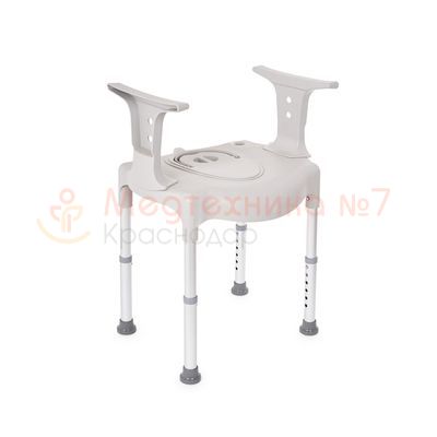 Кресло-туалет Армед 027 со съемными ручками и спинкой