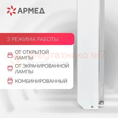 Облучатель бактерицидный Армед 230 работа