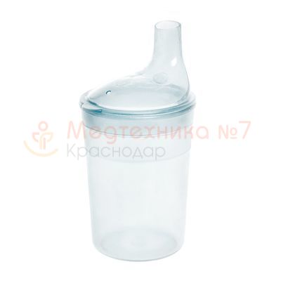 Поильник BESIDE с крышкой-носиком 200 мл, прозрачный