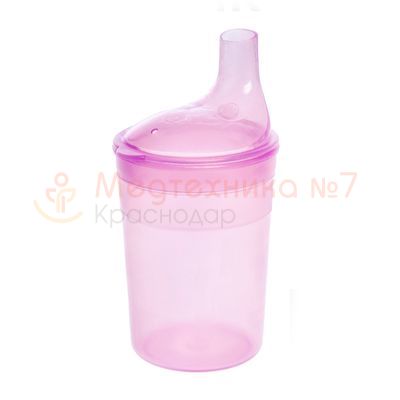 Поильник BESIDE с крышкой-носиком 200 мл, розовый, арт.27316