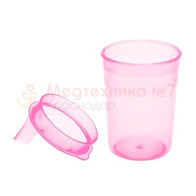 Поильник BESIDE с крышкой-носиком 200 мл, розовый