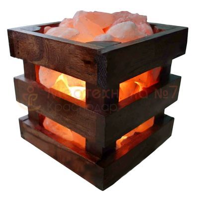 Гималайская солевая лампа Wonder Life WOOD SLL-12070-W1