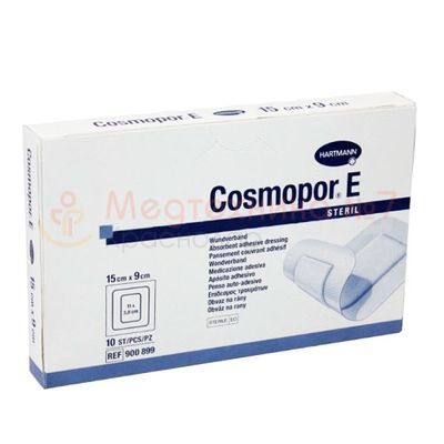 Самоклеящиеся послеоперационные повязки COSMOPOR E steril 15х9см
