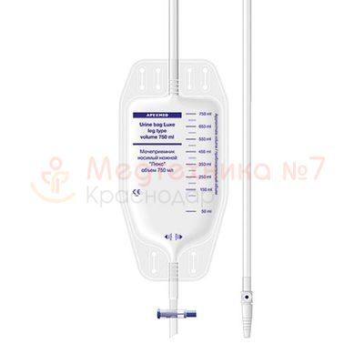 Мочеприемник носимый ножной «Люкс» 750 мл Apexmed