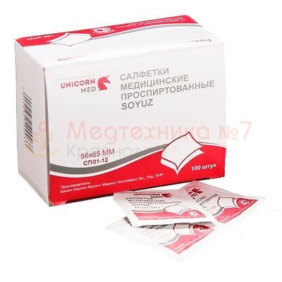 Спиртовые салфетки UnicornMed Спиртовые салфетки UnicornMed
