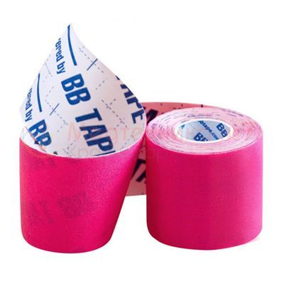 Кинезио тейп BBTape MAX ICE/SILK 5см*5м розовый