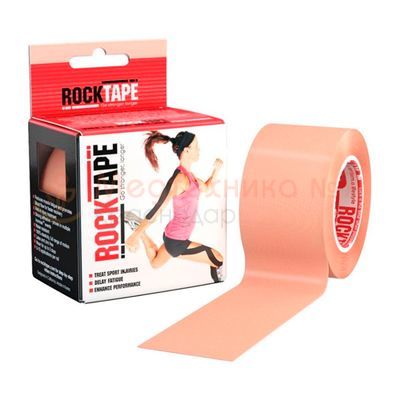 Кинезиотейп RockTape Classic 5см х 5м телесный