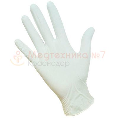 Смотровые латексные перчатки MiniMax, опудренные размер S