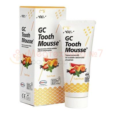 Мусс для реминерализации зубных тканей GC Tooth Mousse мультифрукт