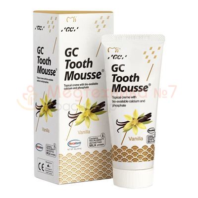 Мусс для реминерализации зубных тканей GC Tooth Mousse Ваниль, 40г