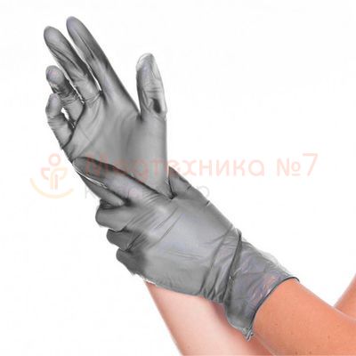 Виниловые перчатки Benovy Vinyl, черные