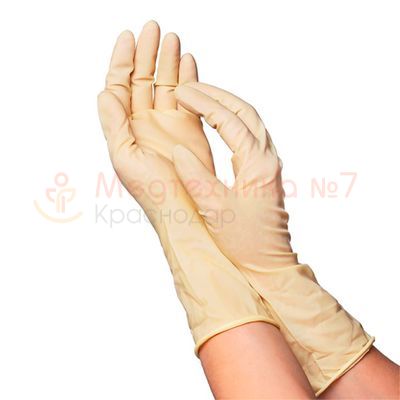 Перчатки Dermagrip Extra смотровые латексные неопудренные