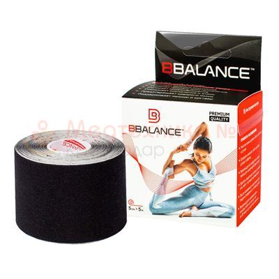 Кинезио тейп BBTape 5см*5м черный