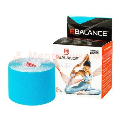 Кинезио тейп BBTape 5см*5м голубой