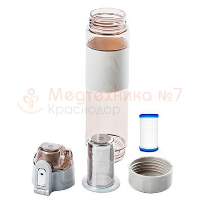 Бутылка-генератор водородной воды Sonaki Hydrogen Water Bottle HWP-150G, серая, 650 мл