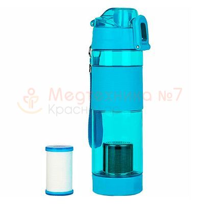 Бутылка-генератор водородной воды Sonaki Hydrogen Water Bottle HWP-100B, синяя, 650 мл