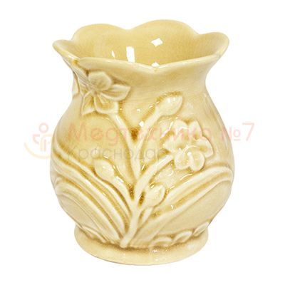 Керамическая аромалампа «Цветок», крэк-эффект