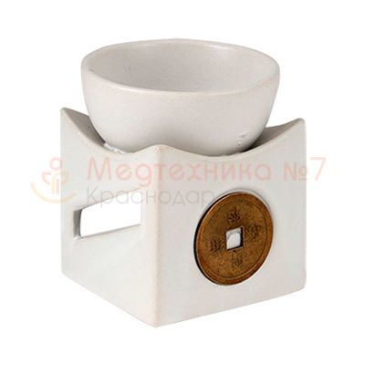 Керамическая аромалампа «Монета Квадро», цвет ассорти