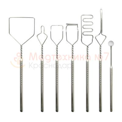 Логопедические зонды для постановки звуков МЕДИН набор № 2, 7 шт.